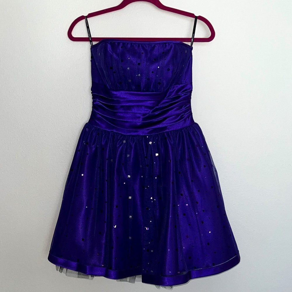Jessica McKlintock Purple Mini Dress